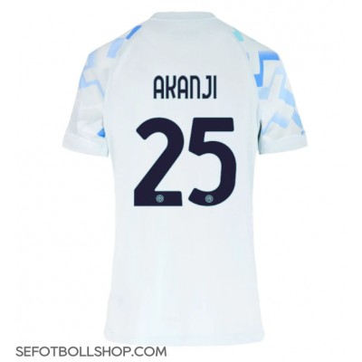 Billiga Inter Milan Manuel Akanji #25 Borta fotbollskläder Dam 2025-26 Kortärmad Billiga Inter Milan Manuel Akanji #25 Borta fotbollskläder Dam 2025-26 Kortärmad